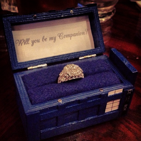 TARDIS engagement Ring box
