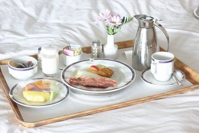 Breakfast in Bed on the ms Veendam