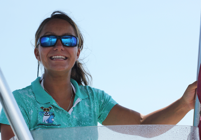 Captain Lorraine on the Dolphin and Snorkel Tours