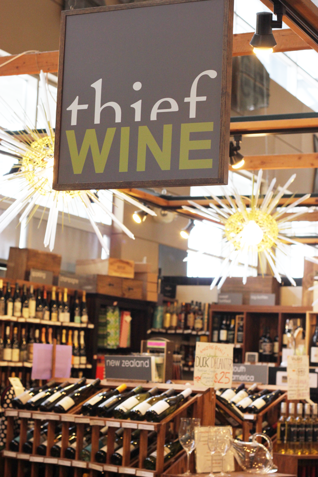 Wines and cheeses at the Milwaukee Public Market