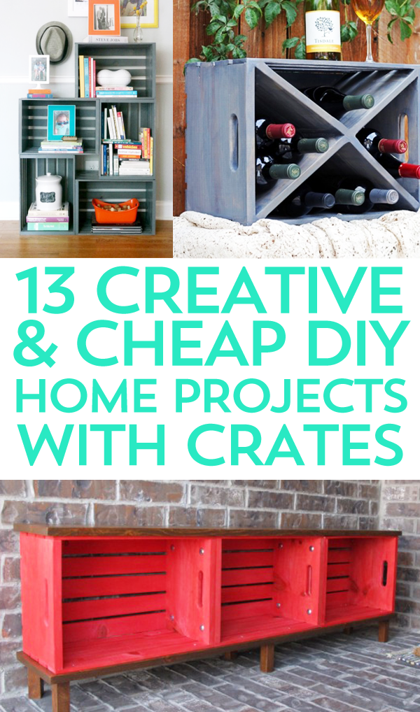 Top 13 Creative Crafts with Crates Frugal Beautiful